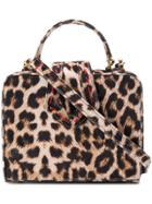 Mehry Mu Leopard Box Crossbody Bag - Brown