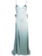 Zac Zac Posen Eileen Metallic Gown - Blue