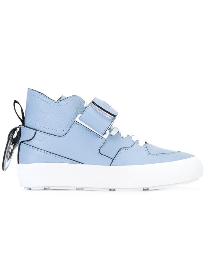 Msgm Strap Front Hi-tops - Blue