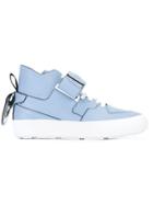 Msgm Strap Front Hi-tops - Blue