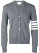 Thom Browne 4-bar Milano Stitch Cardigan - Grey