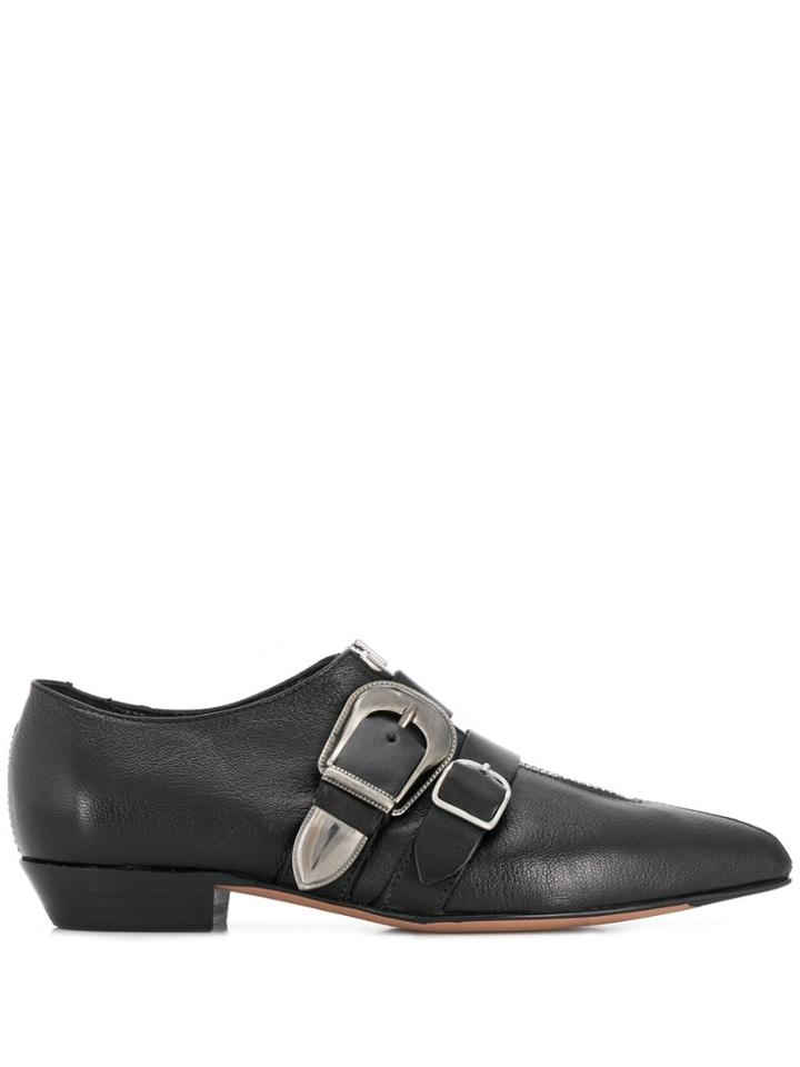 Paul Smith Buckled Zip-up Shoes - Black