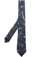 Valentino Star Print Tie - Blue