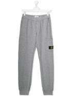 Stone Island Junior Teen Logo Track Trousers - Grey