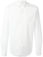 Lemaire Classic Long Sleeve Shirt, Men's, Size: 50, White, Cotton