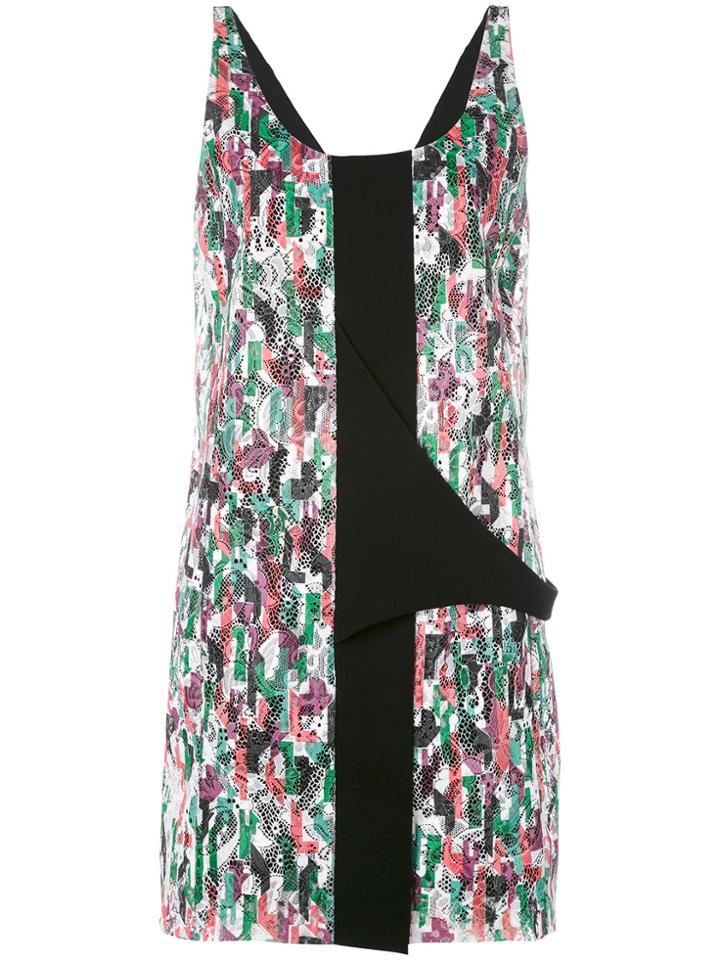 Balenciaga Vintage Floral Lace Embroidered Dress - Multicolour