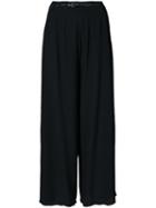 Osklen - Palazzo Pant Trousers - Women - Silk - 36, Black, Silk