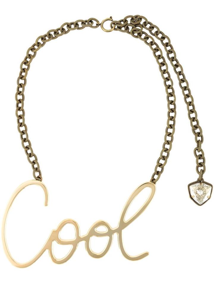 Lanvin Cool Pendant Necklace