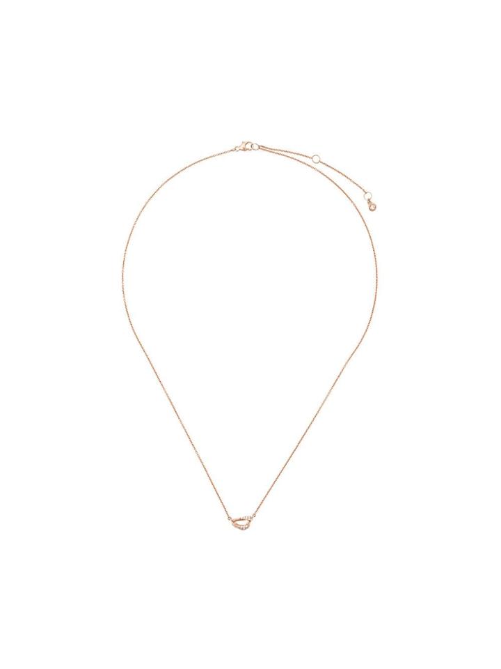 Astley Clarke 14kt Rose Gold Mini Vela Diamond Pendant Necklace
