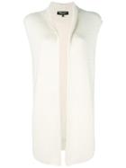 Loro Piana Santiago Sleeveless Cardigan, Women's, Size: 42, Nude/neutrals, Silk/cotton