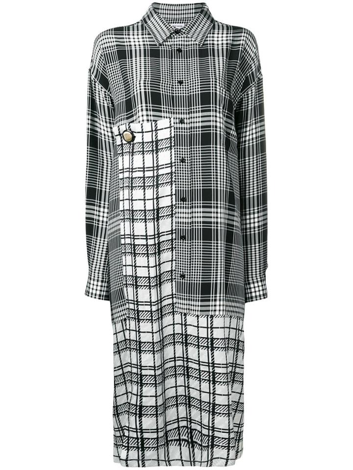 Balenciaga Panel Shirt Dress - Black