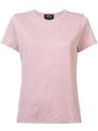 A.p.c. Crew Neck T-shirt - Pink & Purple