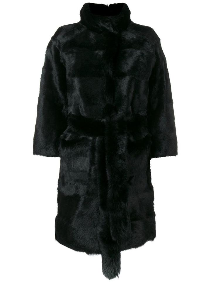 Leqarant Lapin Coat - Black