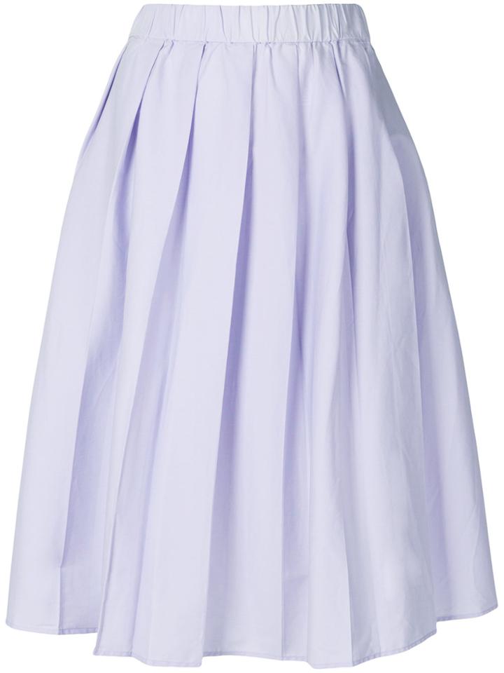 Michael Michael Kors High Waisted Pleated Skirt - Pink & Purple