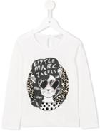 Little Marc Jacobs Cat Print T-shirt, Girl's, Size: 8 Yrs, White