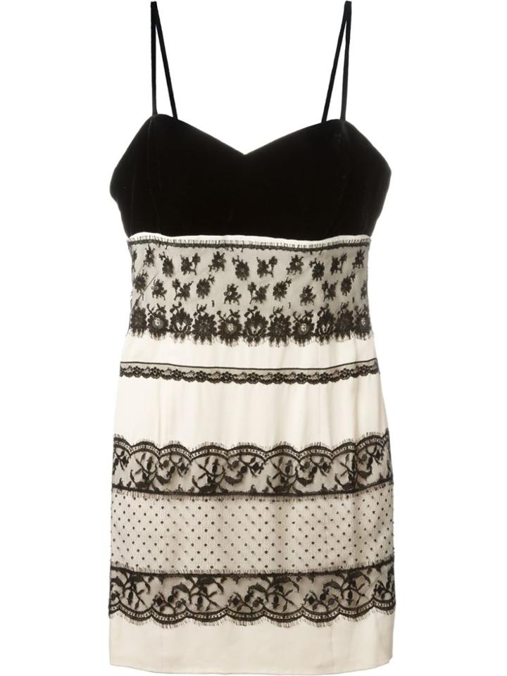 Christian Dior Vintage Lace Detail Slip Dress - Black