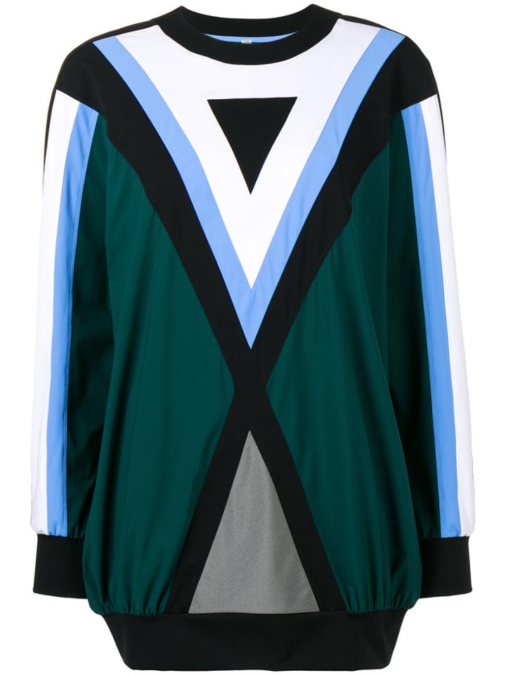 No Ka' Oi Geometric Sports Sweatshirt - Green