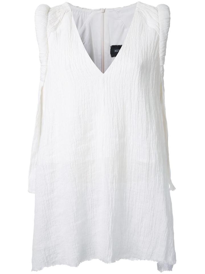 Kitx V-neck Top, Women's, Size: 12, White, Linen/flax