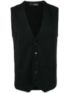 Lardini Classic Woolen Waistcoat - Black