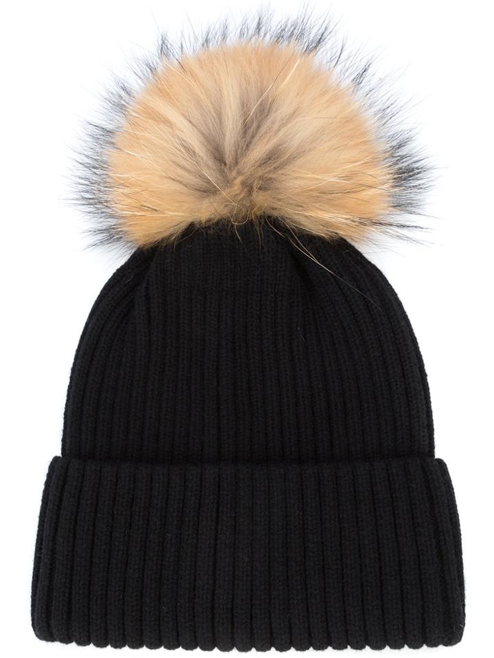Sam. Pom Pom Beanie - Black