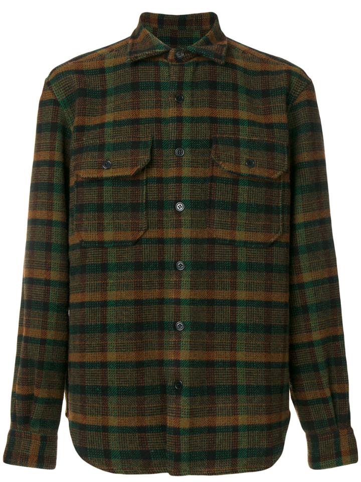 Mp Massimo Piombo Plaid Shirt - Green