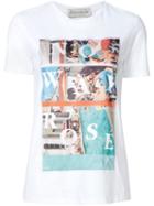 Être Cécile Front Print T-shirt, Women's, Size: M, White, Cotton