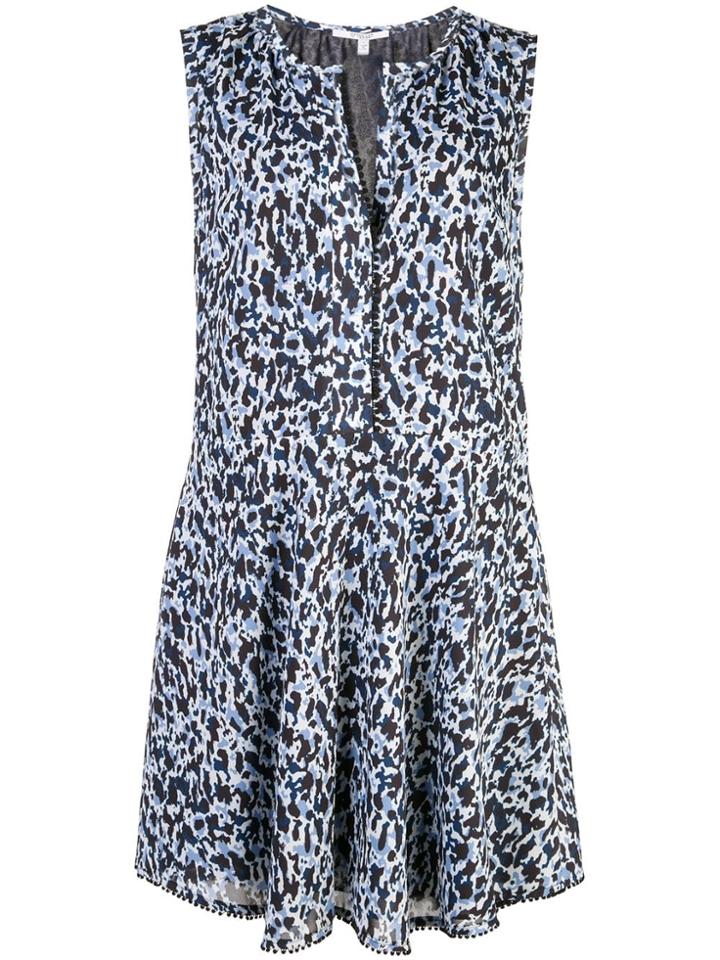 Derek Lam 10 Crosby Camouflage Print Mini Dress - Blue