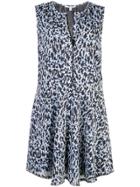 Derek Lam 10 Crosby Camouflage Print Mini Dress - Blue