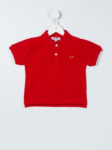 Comme Des Garçons Play Kids Heart Logo Polo Shirt