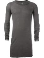 Rick Owens Longsleeved T-shirt, Men's, Size: Large, Grey, Cotton