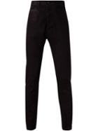 Julius Coated Drop Crotch Jeans, Men's, Size: 4, Black, Cotton/polyester/polyurethane