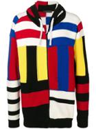 Tommy Hilfiger Striped Zipped Cardigan - Red