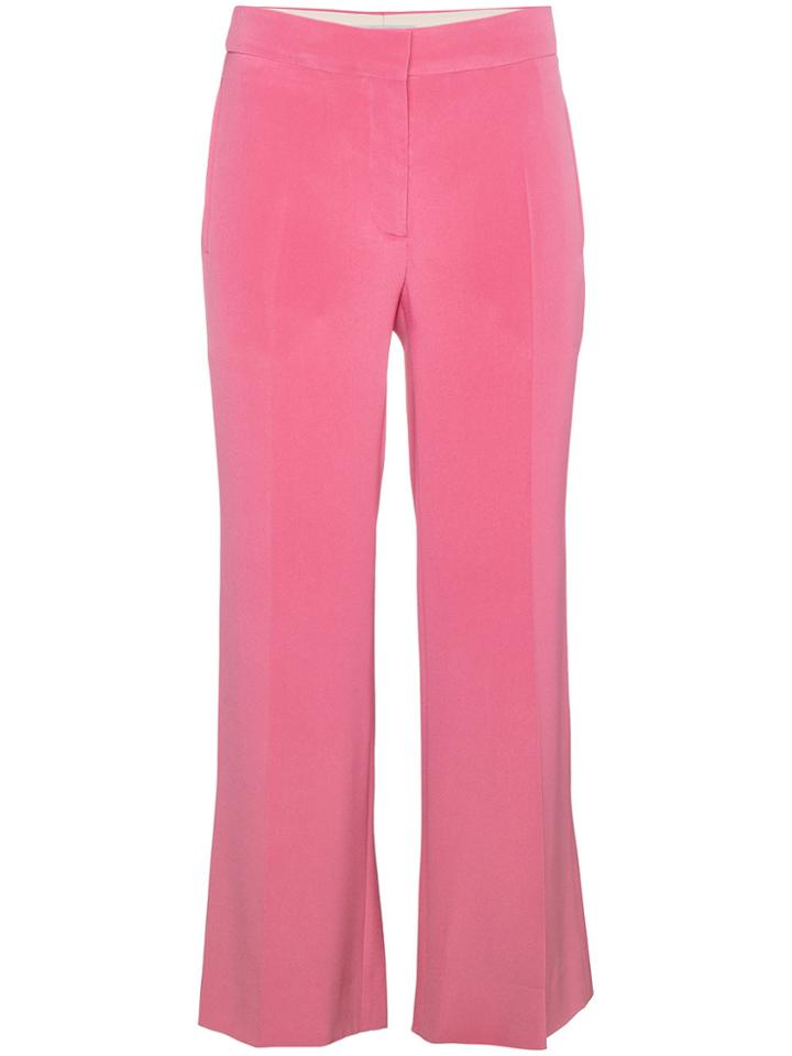 Valentino High Waisted Cropped Culottes - Pink & Purple