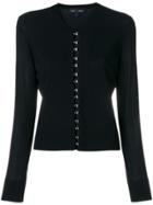 Proenza Schouler Long Sleeve Short Cardigan - Black