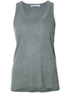 T By Alexander Wang Patch Pocket Vest, Women's, Size: Medium, Grey, Rayon