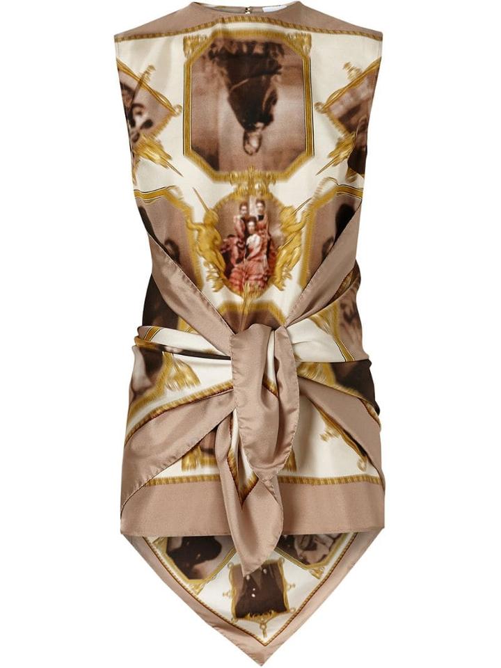 Burberry Sleeveless Montage Print Silk Top - Multicolour