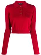 Dolce & Gabbana Cropped Sweater - Red