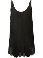 Stella Mccartney Embroidered Flower Top, Women's, Size: 42, Black, Silk