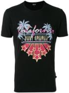 Just Cavalli Graphic Print T-shirt, Men's, Size: Xl, Black, Cotton