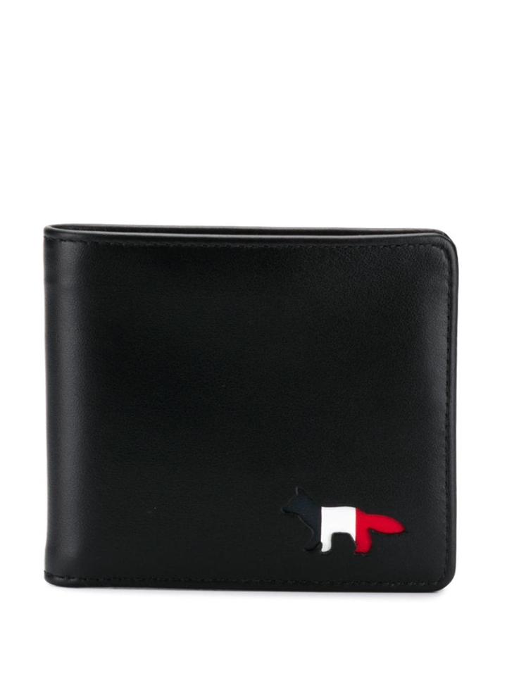 Maison Kitsuné Logo Print Wallet - Black