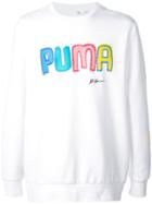 Puma Logo Print Sweatshirt - White