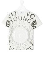 Young Versace - Logo T-shirt - Kids - Cotton/spandex/elastane - 10 Yrs, White