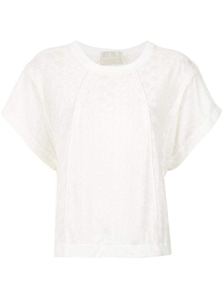 Lilly Sarti Polka Dot Pattern Blouse - White