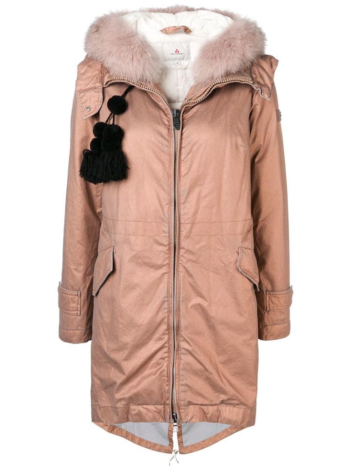 Peuterey Hooded Padded Parka - Pink