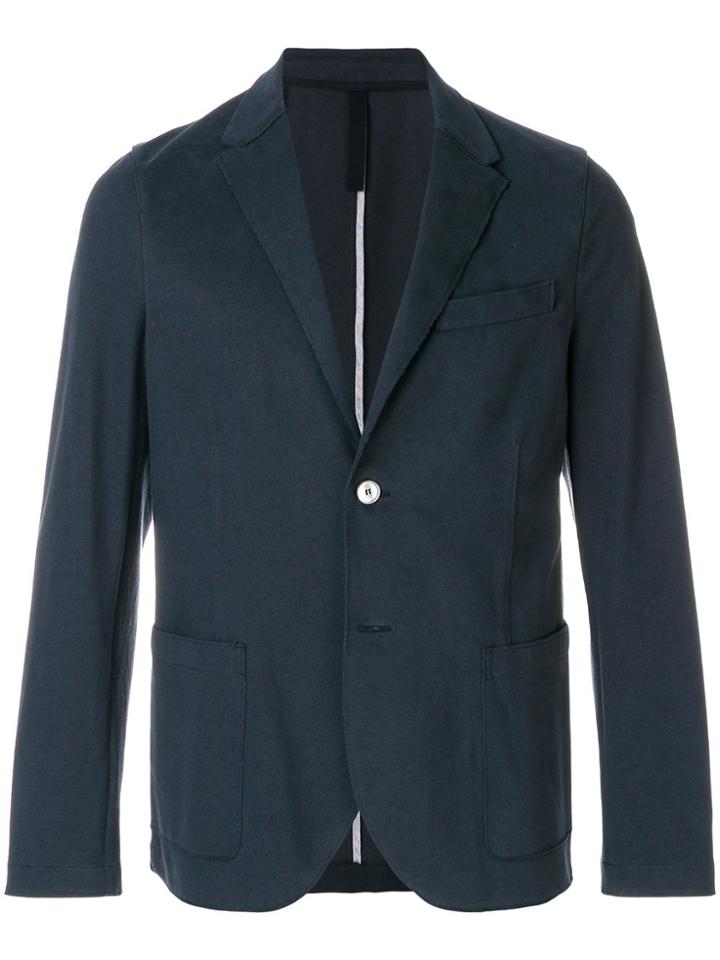 Harris Wharf London Raw-edge Trim Blazer - Blue