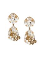Dolce & Gabbana Crystal Teardrop Earrings - Gold