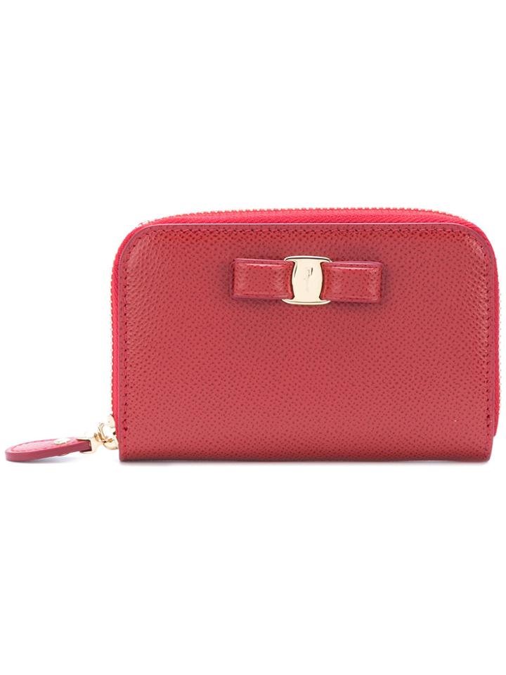 Salvatore Ferragamo Vara Coin Wallet - Red