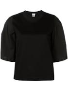 Comme Des Garçons Noir Kei Ninomiya Buckle Sleeve T-shirt - Black