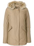 Woolrich Feather Hooded Coat - Neutrals