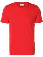 Ami Alexandre Mattiussi Crewneck T-shirt Red Ami De Coeur Embroidery